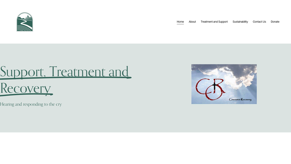 Screenshot of the Crossover Recovery website