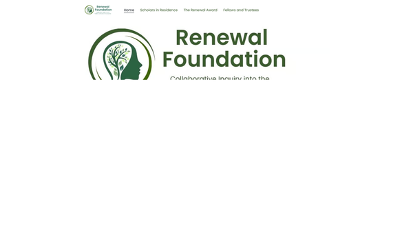 Screenshot of the Renewal Foundation website