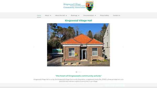 Screenshot of the Kingswood Village Community Association 2025 website