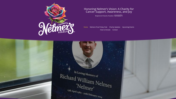 Screenshot of the Nelmer's Legacy website