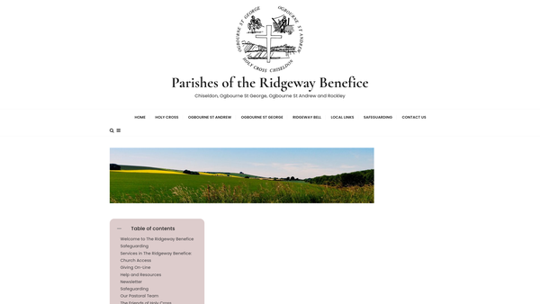 Screenshot of the The Parochial Church Council Of The Parish Of Holy Cross Chiseldon With Draycot Foliat website