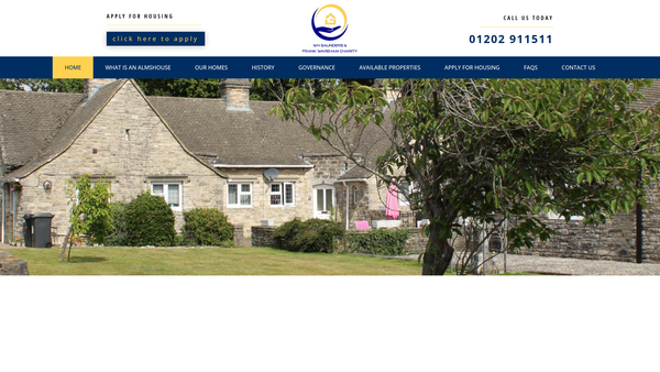 Screenshot of the W H Saunders & Frank Wareham Charity website