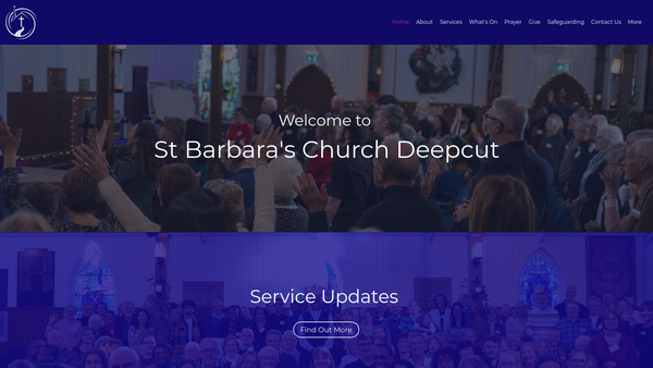 Screenshot of the The Parochial Church Council Of The Ecclesiastical Parish Of Deepcut website