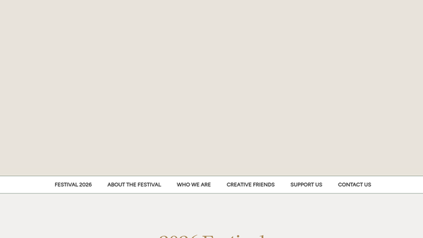 Screenshot of the White Horse Festival website