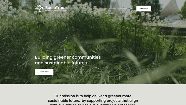 Screenshot of the Societree CIO website