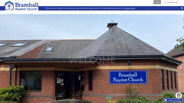 Screenshot of the Bramhall Baptist Church website