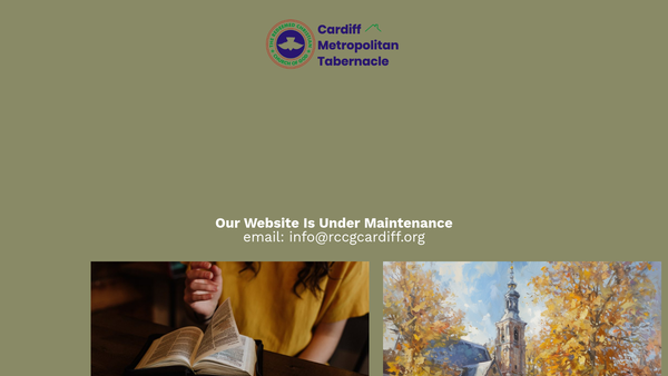 Screenshot of the The Redeemed Christian Church Of God Pontypridd Metropolitan Tabernacle website