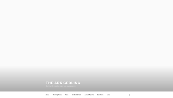 Screenshot of the The Ark Gedling website