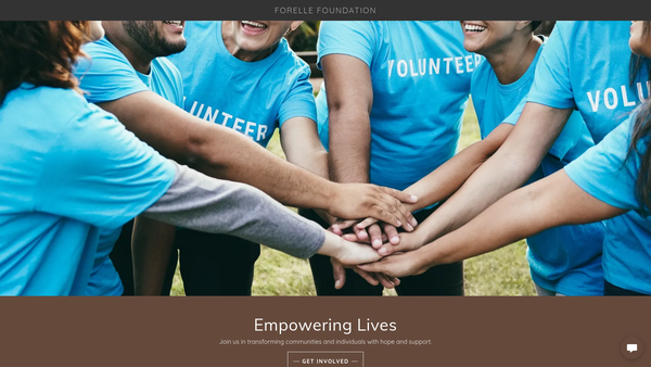 Screenshot of the Forelle Foundation website