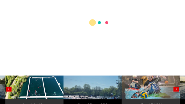 Screenshot of the Viking Canoe Polo Club website