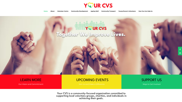 Screenshot of the Your Cvs website
