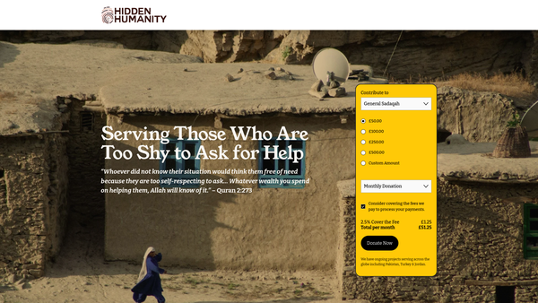 Screenshot of the Hidden Humanity UK website