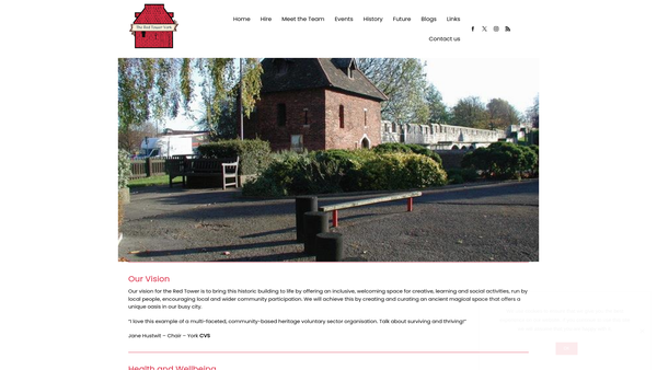 Screenshot of the Red Tower York CIO website