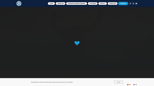 Screenshot of the Emanuel Romanian Pentecostal Church London website