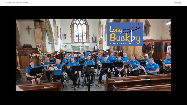 Screenshot of the Long Buckby Community Band website