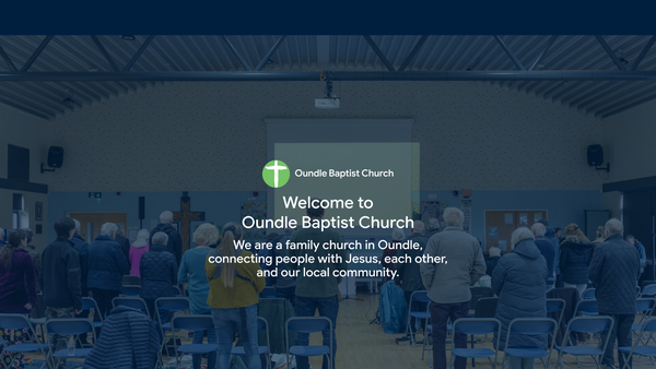 Screenshot of the Oundle Baptist Church CIO website