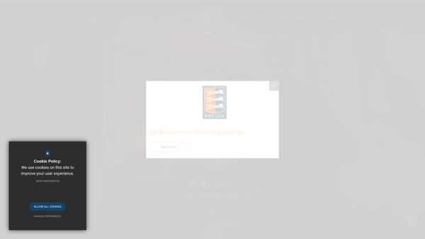 Screenshot of the Dover Grammar School For Boys Foundation CIO website
