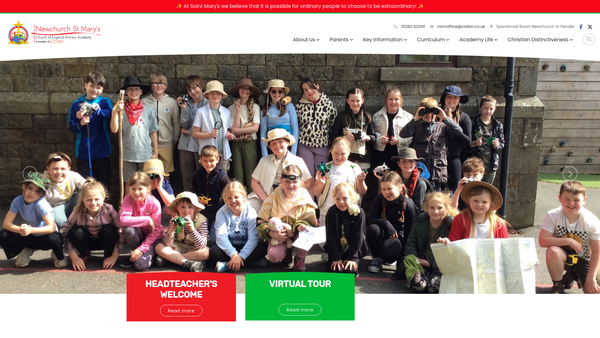 Screenshot of the Friends Of Newchurch School website