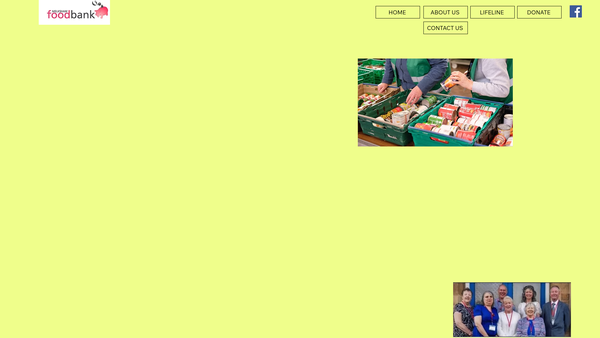 Screenshot of the Melksham Foodbank And Lifeline CIO website