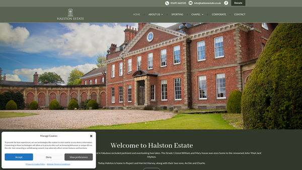 Screenshot of the The Friends Of Halston Chapel website