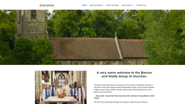 Screenshot of the The Parochial Church Council Of The Ecclesiastical Parish Of St Mary Wymeswold In The Diocese Of Leicester website