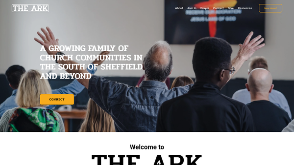 Screenshot of the The Ark, Woodseats Baptist Church website