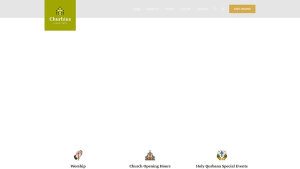 Screenshot of the St Behanans Indian Orthodox Church, Hereford website