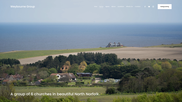 Screenshot of the The Parochial Church Council Of The Ecclesiastical Parish Of All Saints, Weybourne In The Diocese Of Norwich website