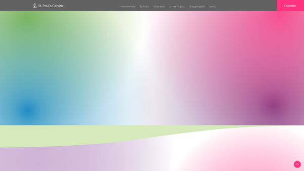 Screenshot of the St Paul's Centre website