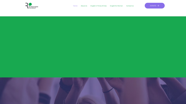 Screenshot of the Reallyenglish Foundation Limited website