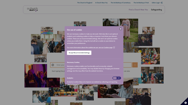 Screenshot of the The Parochial Church Council Of The Ecclesiastical Parishes Of The Gaulby Group Of Churches In The Diocese Of Leicester website