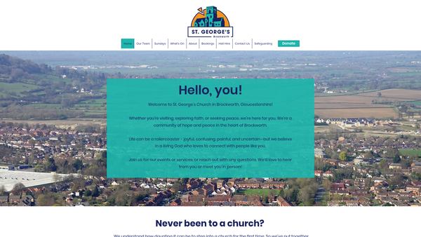 Screenshot of the The Parochial Church Council Of The Ecclesiastical Parish Of St George, Brockworth, In The Diocese Of Gloucester website
