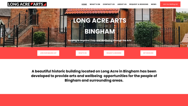 Screenshot of the The Jan Parnham Trust website