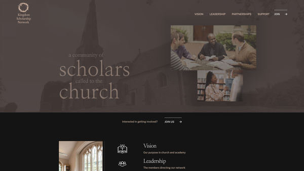 Screenshot of the Kingdom Scholarship Network website
