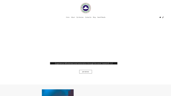 Screenshot of the Redeemed Christian Church Of God (Rccg) City Church website