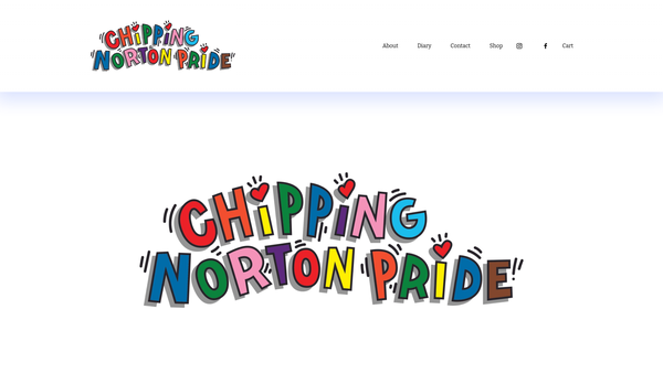 Screenshot of the Chipping Norton Pride website