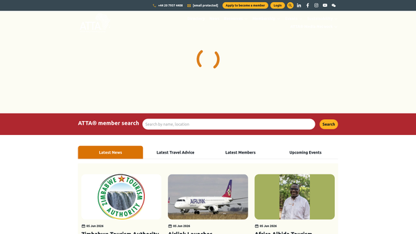 Screenshot of the Atta4action website