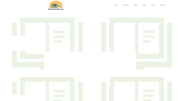 Screenshot of the Markaz Elmi Wal-Imaan website