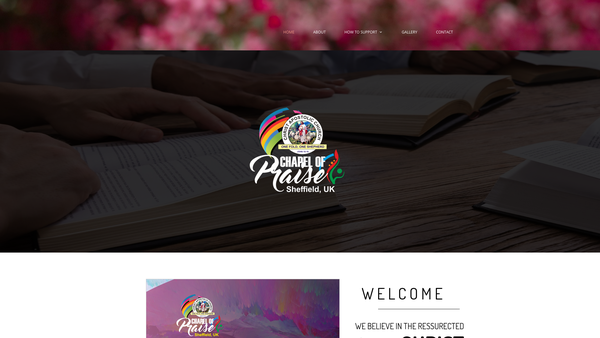 Screenshot of the Christ Apostolic Church Chapel Of Praise UK website