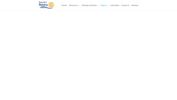 Screenshot of the River Dart Rotary Charitable Incorporated Organisation website