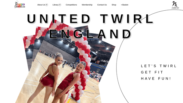 Screenshot of the United Twirl England website