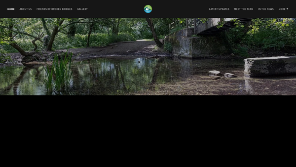 Screenshot of the Broken Bridges Nature Reserve Charitable Incorporated Organisation website