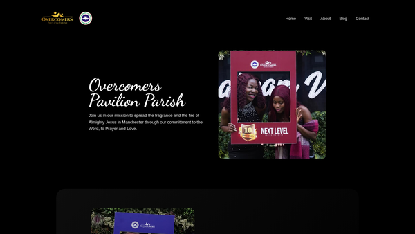 Screenshot of the The Redeemed Christian Church Of God Overcomers Pavilion Parish website