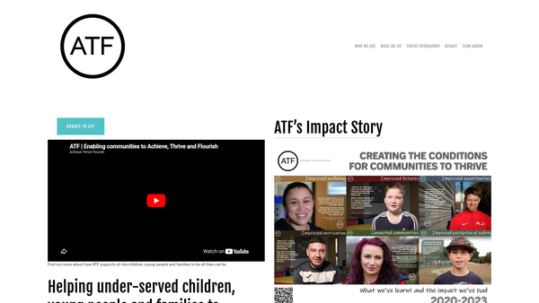 Screenshot of the Atf Southend website