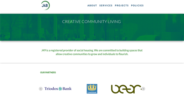 Screenshot of the J49 Ltd website