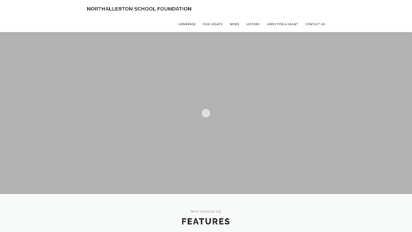 Screenshot of the Northallerton School Foundation website