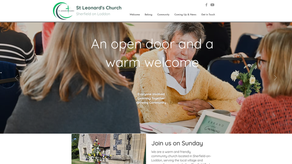 Screenshot of the The Parochial Church Council Of The Ecclesiastical Parish Of St Leonard's, Sherfield On Loddon In The Diocese Of Winchester website