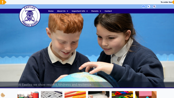 Screenshot of the Friends Of Eastlea website