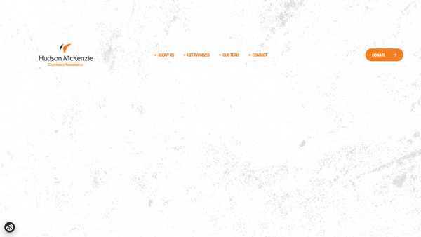 Screenshot of the Hudson Mckenzie Charitable Foundation website