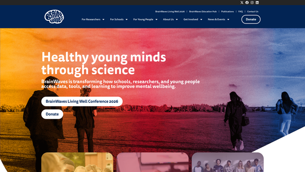 Screenshot of the Brainwaves Research website